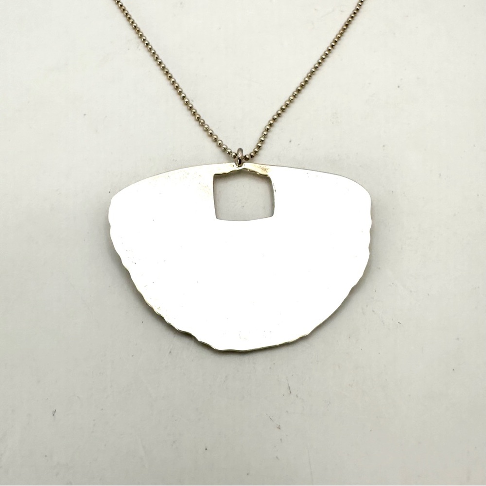 Silpada Retired N2727 Sterling Silver “Big Dreamer” Hammered Pendant Necklace - Picture 2 of 8